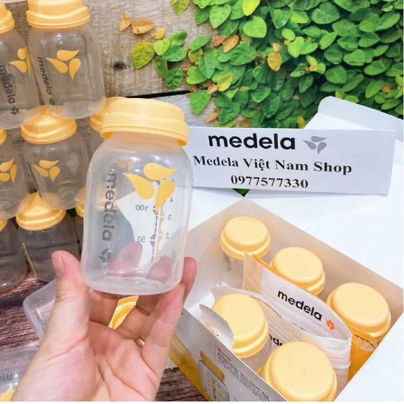 Bình trữ sữa Medela 150ml tách từ set 6 bình medela