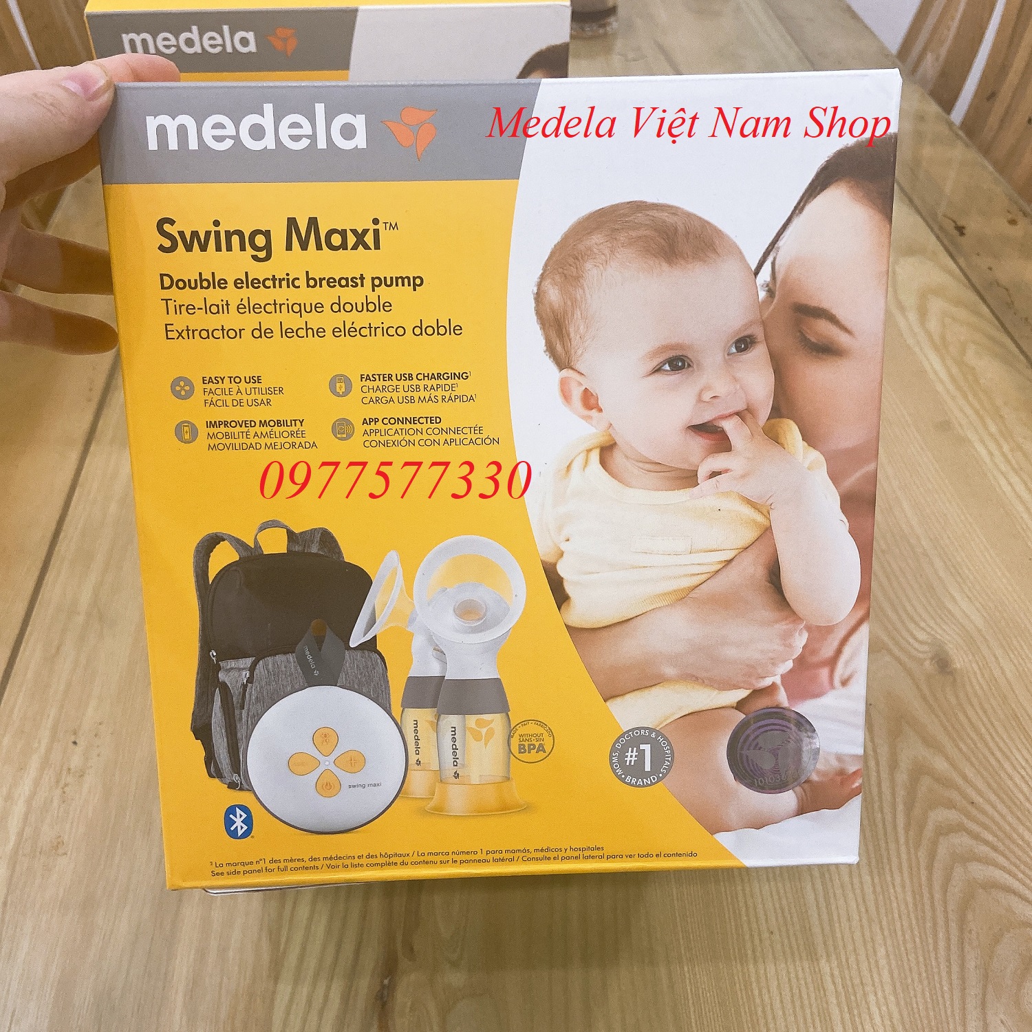 Máy hút sữa Medela Swing Maxi flex model pin sạc